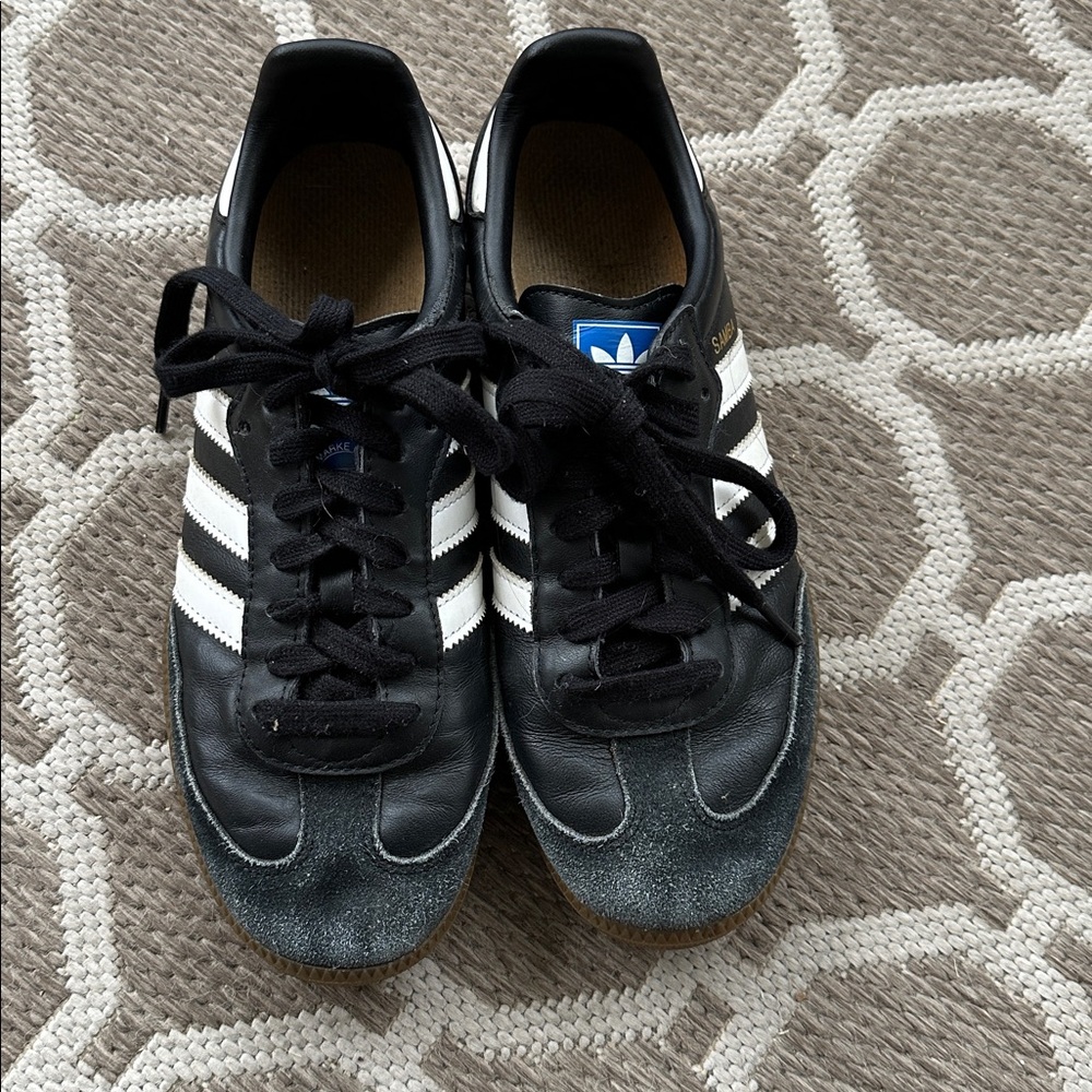 adidas Black and White Samba Sneakers - Picture 3 of 4